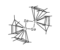 bis{bis(η5-pentamethylcyclopentadienyl)(μ-seleno)titanium}结构式