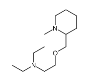 N,N-diethyl-2-[(1-methylpiperidin-2-yl)methoxy]ethanamine Structure