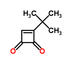 3-tert-Butylcyclobut-3-ene-1,2-dione结构式