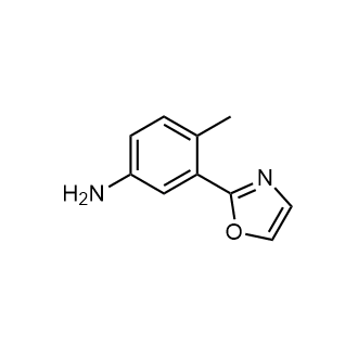 4-甲基-3-(1,3-噁唑-2-基)苯胺结构式