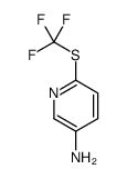 6-[(Trifluoromethyl)sulfanyl]-3-pyridinamine结构式