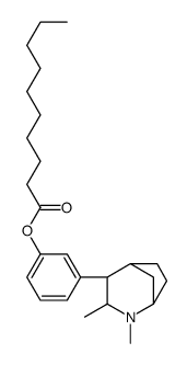 [3-(3,4-dimethyl-4-azabicyclo[3.2.1]octan-2-yl)phenyl] decanoate结构式