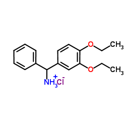 C-(3,4-DIETHOXY-PHENYL)-C-PHENYL-METHYL-AMMONIUM CHLORIDE结构式