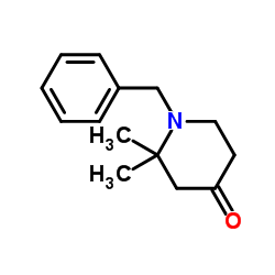 1-Benzyl-2,2-dimethyl-4-piperidinone Structure