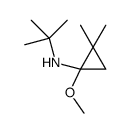 N-tert-butyl-1-methoxy-2,2-dimethylcyclopropan-1-amine结构式