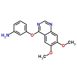 3-[(6,7-Dimethoxy-4-quinazolinyl)oxy]aniline structure
