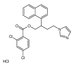 (4-imidazol-1-yl-2-naphthalen-1-ylbutyl) 2,4-dichlorobenzoate,hydrochloride结构式