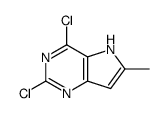 2,4-二氯-6-甲基-5H-吡咯并[3,2-d]嘧啶结构式