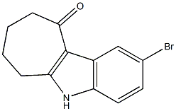 2-bromo-6,7,8,9-tetrahydrocyclohepta[b]indol-10(5H)-one结构式