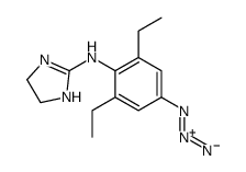 N-(4-azido-2,6-diethylphenyl)-4,5-dihydro-1H-imidazol-2-amine结构式