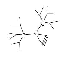 bis(triisopropylphosphane)(ethyne)nickel(0) Structure