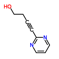 3-Butyn-1-ol, 4-(2-pyrimidinyl)- (9CI)结构式