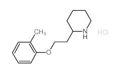 2-[2-(2-Methylphenoxy)ethyl]piperidine hydrochloride Structure