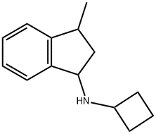 Cyclobutyl-(3-methyl-indan-1-yl)-amine结构式