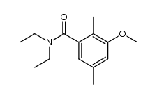N,N-diethyl-2,5-dimethyl-3-methoxybenzamide结构式