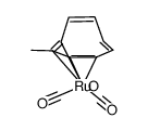 Ru(CO)3(η4-methyl-cycloocta-1,3,5,7-tetraene)结构式