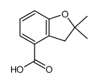 2,2-二甲基-2,3-二氢苯并呋喃-4-羧酸结构式