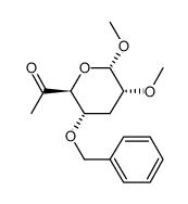 .alpha.-D-ribo-Heptopyranosid-6-ulose, methyl 3,7-dideoxy-2-O-methyl-4-O-(phenylmethyl)- Structure