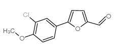 5-(3-CHLORO-4-METHOXYPHENYL)FURFURAL 9& structure