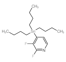 2,3-Difluoro-4-(tributylstannyl)pyridine Structure