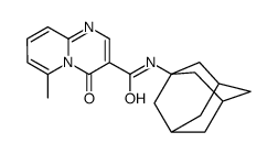 N-(1-adamantyl)-6-methyl-4-oxopyrido[1,2-a]pyrimidine-3-carboxamide结构式