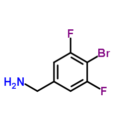 1-(4-Bromo-3,5-difluorophenyl)methanamine Structure