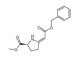 methyl (S,Z)-5-(2-(benzyloxy)-2-oxoethylidene)pyrrolidine-2-carboxylate结构式