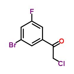 1-(3-Bromo-5-fluorophenyl)-2-chloroethanone Structure