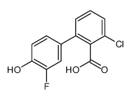 2-chloro-6-(3-fluoro-4-hydroxyphenyl)benzoic acid结构式