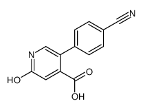 5-(4-cyanophenyl)-2-oxo-1H-pyridine-4-carboxylic acid Structure