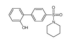 2-(4-piperidin-1-ylsulfonylphenyl)phenol Structure