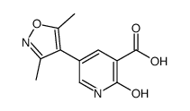 5-(3,5-dimethyl-1,2-oxazol-4-yl)-2-oxo-1H-pyridine-3-carboxylic acid Structure