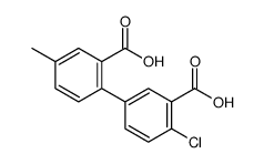 2-(3-carboxy-4-chlorophenyl)-5-methylbenzoic acid Structure