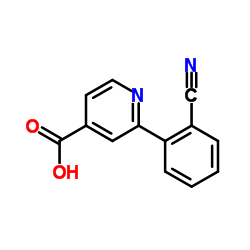 2-(2-Cyanophenyl)isonicotinic acid Structure