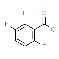 3-Brom-2.6-difluor-benzoesaeurechlorid结构式