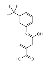 2-methylidene-4-oxo-4-[3-(trifluoromethyl)anilino]butanoic acid结构式