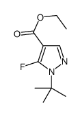 ETHYL1-TERT-BUTYL-5-FLUORO-1H-PYRAZOLE-4-CARBOXYLATE结构式