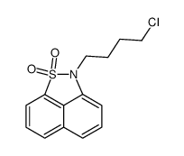 2-(4-CHLOROBUTYL)-1LAMBDA6-NAPHTHO[1,8-CD]ISOTHIAZOLE-1,1(2H)-DIONE结构式