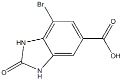 7-Bromo-2-oxo-2,3-dihydro-1H-benzoimidazole-5-carboxylic acid Structure