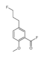 Benzoyl fluoride, 5-(3-fluoropropyl)-2-methoxy- (9CI) Structure