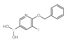 6-Benzoxy-5-fluoropyridine-3-boronic acid structure