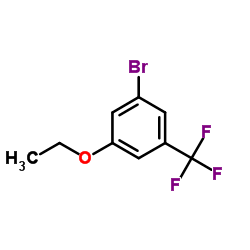 1-Bromo-3-ethoxy-5-(trifluoromethyl)benzene structure