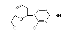4-amino-1-[(2R,6S)-6-(hydroxymethyl)-3,6-dihydro-2H-pyran-2-yl]pyrimidin-2-one结构式