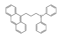 3-anthracen-9-ylpropyl(diphenyl)sulfanium Structure