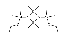 1,3-bis(ethoxydimethylsilyl)-2,2,4,4-tetramethylcyclodisilazane Structure