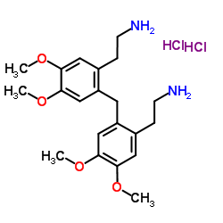 2,2'-[Methylenebis(4,5-dimethoxy-2,1-phenylene)]diethanamine dihydrochloride Structure