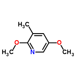 2,5-Dimethoxy-3-methylpyridine Structure