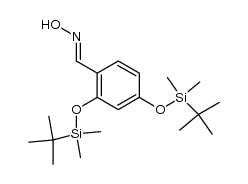 2,4-di(t-butyldimethylsilyloxy)benzaldehyde oxime Structure