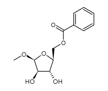 methyl 5-O-benzoyl-β-L-arabinoside结构式