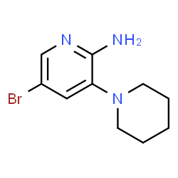 5-Bromo-3-(piperidin-1-yl)pyridin-2-amine structure